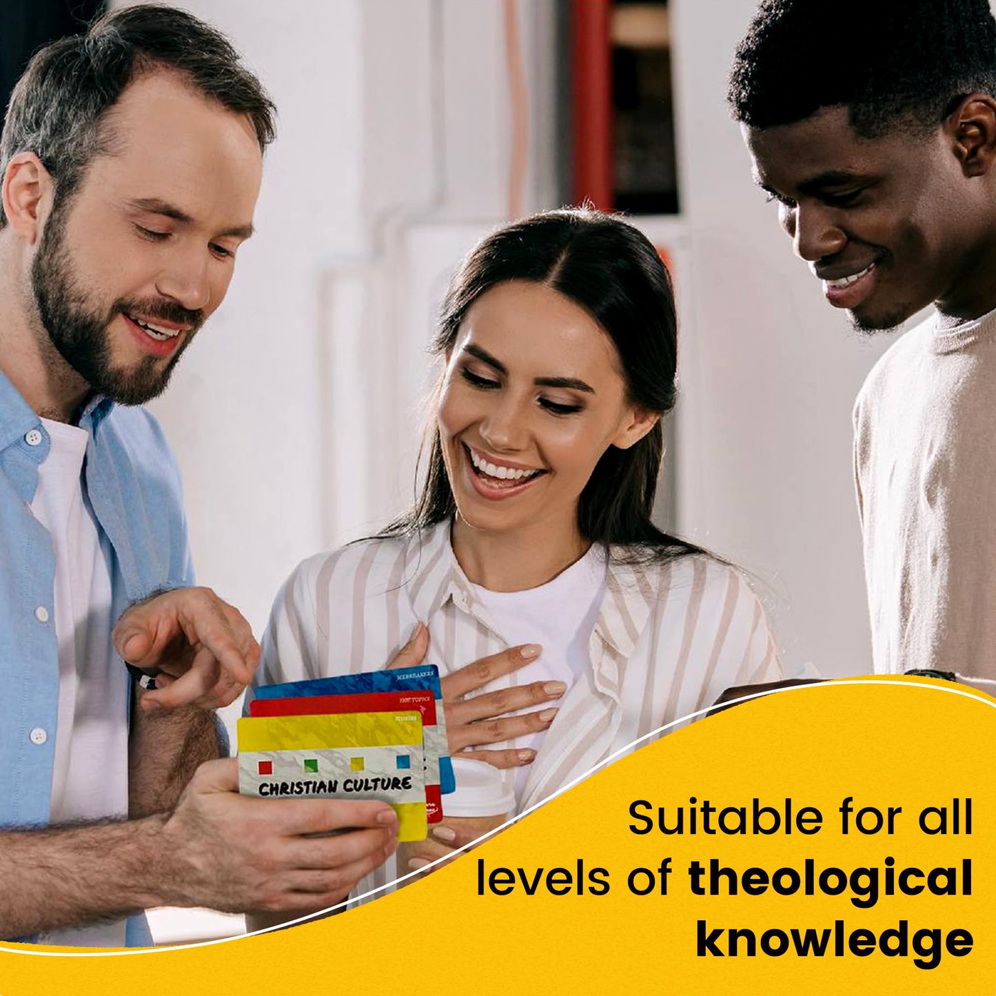 Kulture Games Christian Culture: Fun Conversation Starters for Bible Study - Multicolor Cardstock Cards