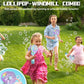 Bubble Wand - Rechargeable Bubble Machine for Kids with Color-Changing Lights & Windmill Lollipop Design - Gifts Toys Ages 3+ fo