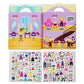 Melissa & Doug Day of Glamour Puffy Sticker Activity Book – 196 Reusable Stickers, Fashion-Themed Travel Toy, Multicolor, 11.2"x8.2"
