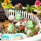 Chitidr Resin Mini Frogs Green Tiny Frog Glow in The Dark Tiny Frogs Luminous Mini Frogs Miniature Figurines Frogs DIY Crafts To