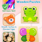 Bekayshad Wooden Puzzles Toddler Toys Gifts For 1 2 3 Year Old Boys Girls, Animal Jigsaw Puzzles Montessori Toys, Learning Educational Christmas Birthday Gifts For Girls Boys Ages 1-3