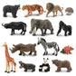 Toymany 14Pcs 1-2' Tiny Jungle Animal Figures Toy, Realistic Mini Jungle Zoo Animal Figurines Cake Topper Toy Set, Easter Egg Christmas Birthday Gift Party Favor School Project For Kids Toddlers
