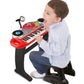 Winfun Keyboard Rock Star Set 37 Key Electronic Keyboard With Flashing Lights Microphone Stand Stool And Record/Playback Feature