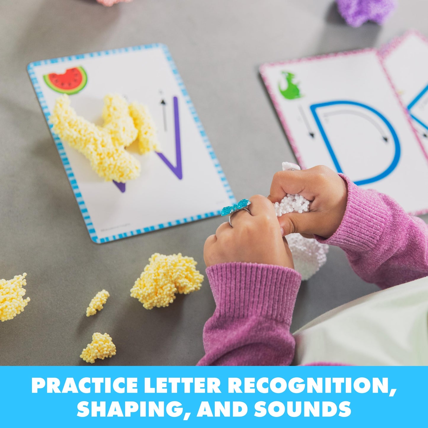Educational Insights Playfoam Shape & Learn 26 Letter Alphabet Set - Letter Recognition for Preschoolers, ABC Learning for Kids,