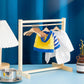 Civaner 22 Pcs Doll Garment Rack with Wooden Hangers for 18 Inch Dolls, White/Wood, Model CM-Civaner-3965