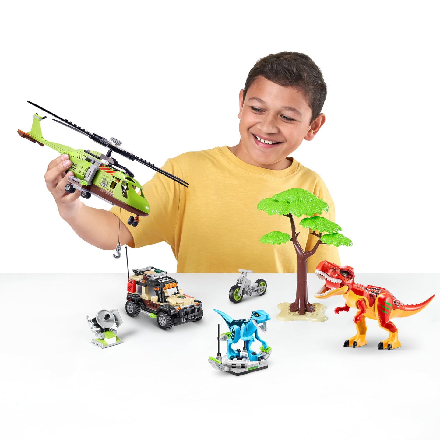 ZURU MAX-Dino Adventure US-Series 1-(552 pcs) Box PLAYSET Assorted