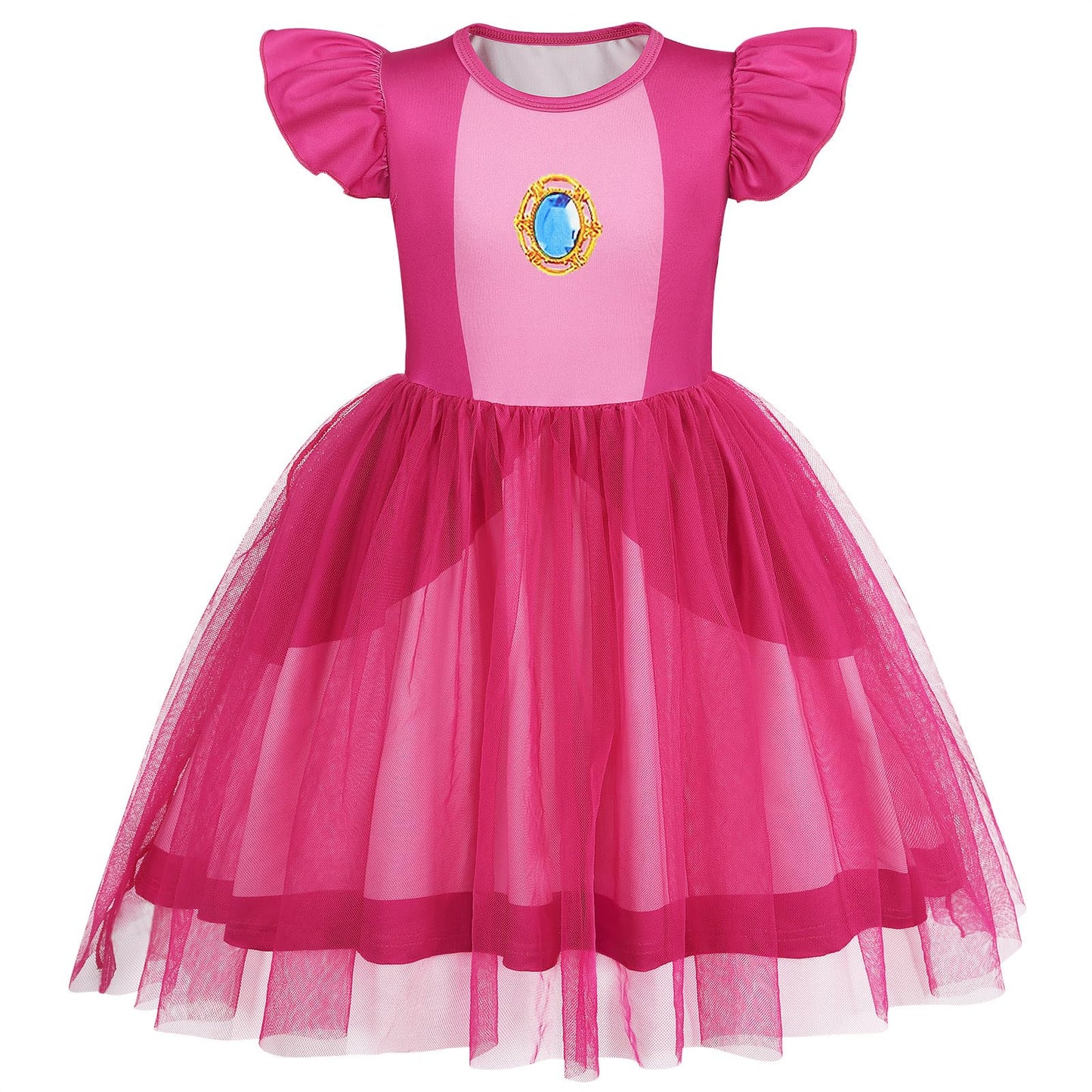 Marendyee Princess Costume Dress For Girls Halloween Costumes Tulle Mesh Dresses 6-7