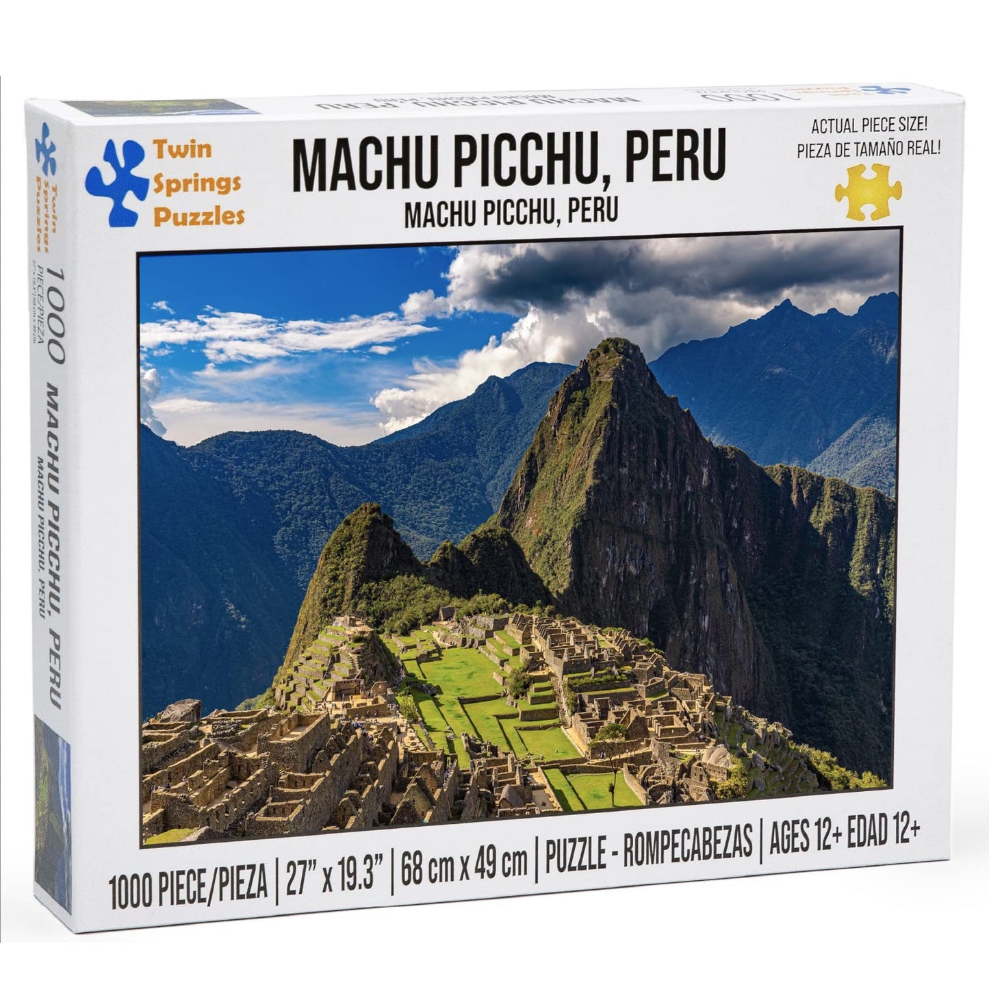 Squirrel Products Machu Picchu Twin Spring Goods 1000 Piece Jigsaw Puzzle, Cardboard, Model TS-108, 1000 pcs