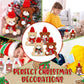 Poen 24 Set Christmas Gift 4 Inch Mini Christmas Stuffed Plush Bear With Santa Hat Scarf Christmas Cards Organza Bags Xmas Stuff