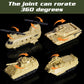 XDUOYJOY Military Tank Toy Sets with Launchable Missiles, Army Toys with 9 Vehicles, Helicopter Trucks Army Men Action Figures,