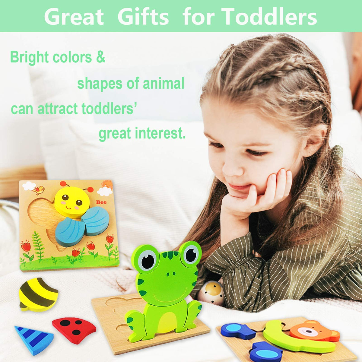 World of Animal Toddlers 6 Pack Puzzle