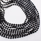 Artlunar 24 PCS Bead Necklace, Halloween Black Bead Necklaces Stuff, 33'' Halloween Round Beaded, Festival Parade Throw Accessor