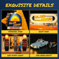 FUNWHOLE City Gas-Station Building Bricks Set - 1608 Pcs Modular Car Service Station - LED Light - Large - Model F9065-MT-EU