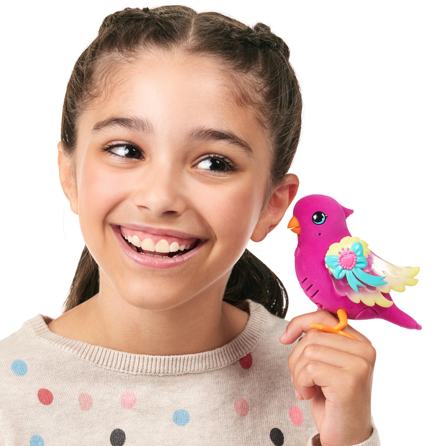 Little Live Pets - Lil Bird & Bird Cage: Tiara Twinkles, New Light Up Wings with 20 + Sounds, and Reacts to Touch