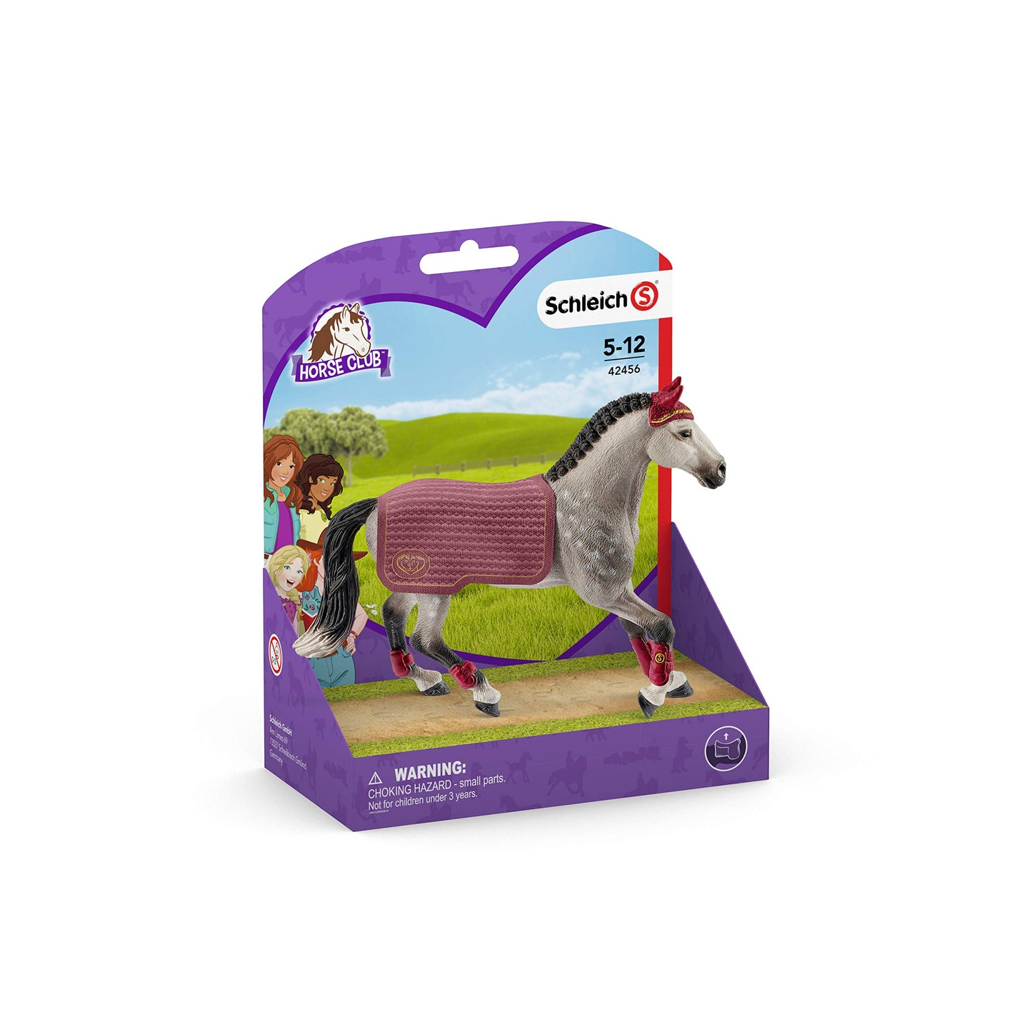 Schleich Horse Club, Horse Toys For Girls And Boys Trakehner Mare Riding Tournament Horse Toy, 2 Pieces, Ages 5+