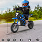 Elemara Electric Dirt Bike,350W Motorcycle For Kids With Tail Lights,Music & Bluetooth,15.5 Mph & 150Lb Max,Chain-Driven Motor,