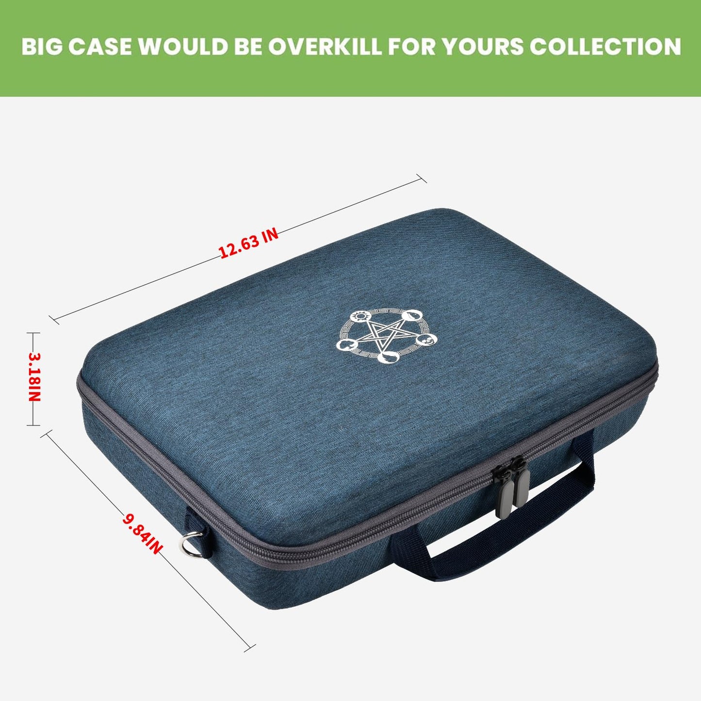 Card Deck Case For Trading Cards, Card Storage Box Holder For Magic The Gathering Booster/For Cards Against Humanity/For Cah Tcg Mtg Commander/For Yugioh/Football/Topps Sports Collectible Cards(Blue)