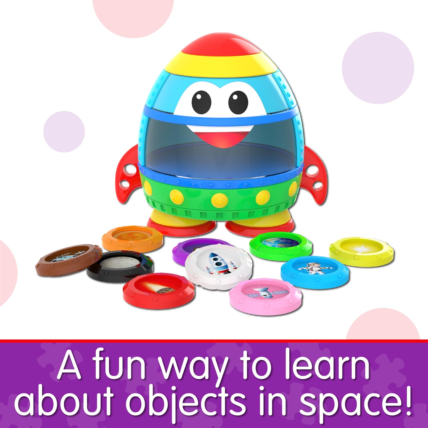 The Learning Journey: Learn with Me - Rocket - Learn About Space - Discover & Find - Preschool Toddler Montessori Learning Toys & Gifts for Boys & Girls Ages 2-5 Years - Award-Winning