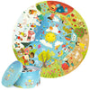 boppi Seasons Round Jigsaw Puzzle - 150 Pieces, 58cm Diameter, Recycled Card, Spring Summer Autumn Winter for Kids Ages 5-8