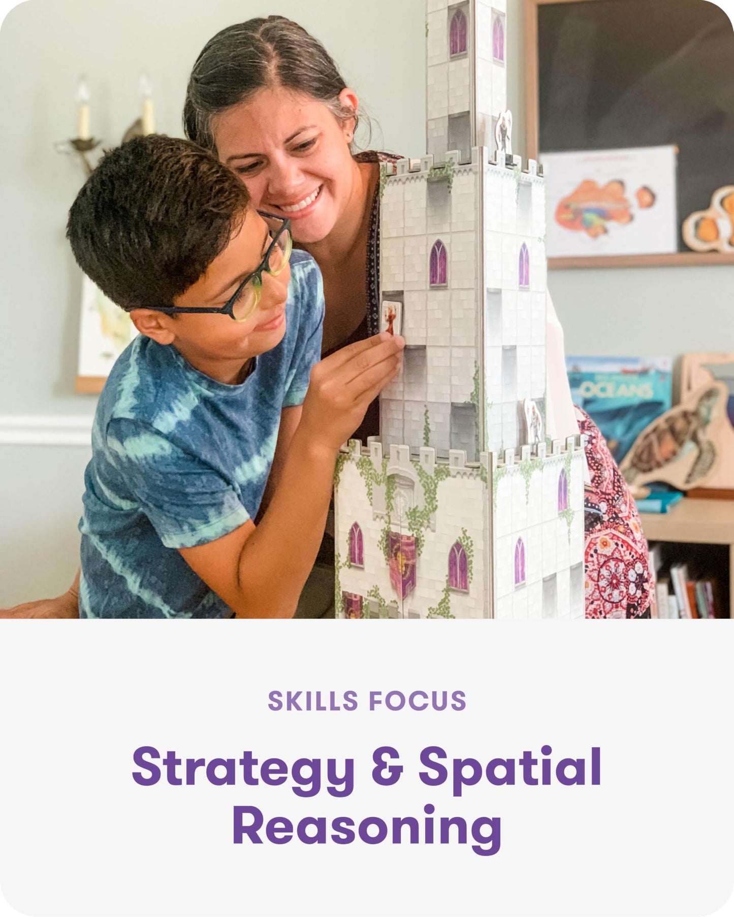 SimplyFun The Climbing Knights - Exciting Castle Climbing Strategy Board Game - Fine Motor Skills - Educational Fun with Magnetic Knights  Guard Pawns  & enhanced Components - 2-4 Players  Ages 8 & Up