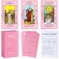 Myripoly Pink Tarot Cards Deck Set For Beginners With Meanings On Them-Tarot Card With Guidebook-(Free Velvet Tarot Bag Pouch)