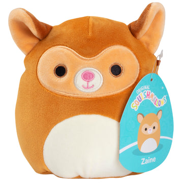 Squishmallows Original 5-Inch Zaine The Lemur - Official Jazwares Easter Plush - Collectible Soft & Squishy Mini Basket Stuffer Stuffed Animal Toy - Gift For Kids, Girls & Boys