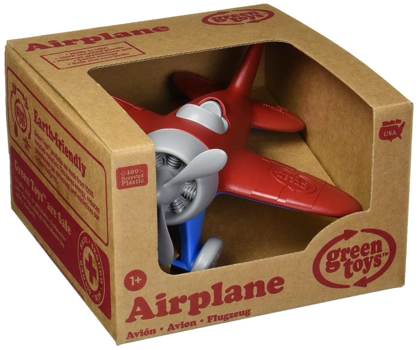 Green Toys Airplane Red - Cb2