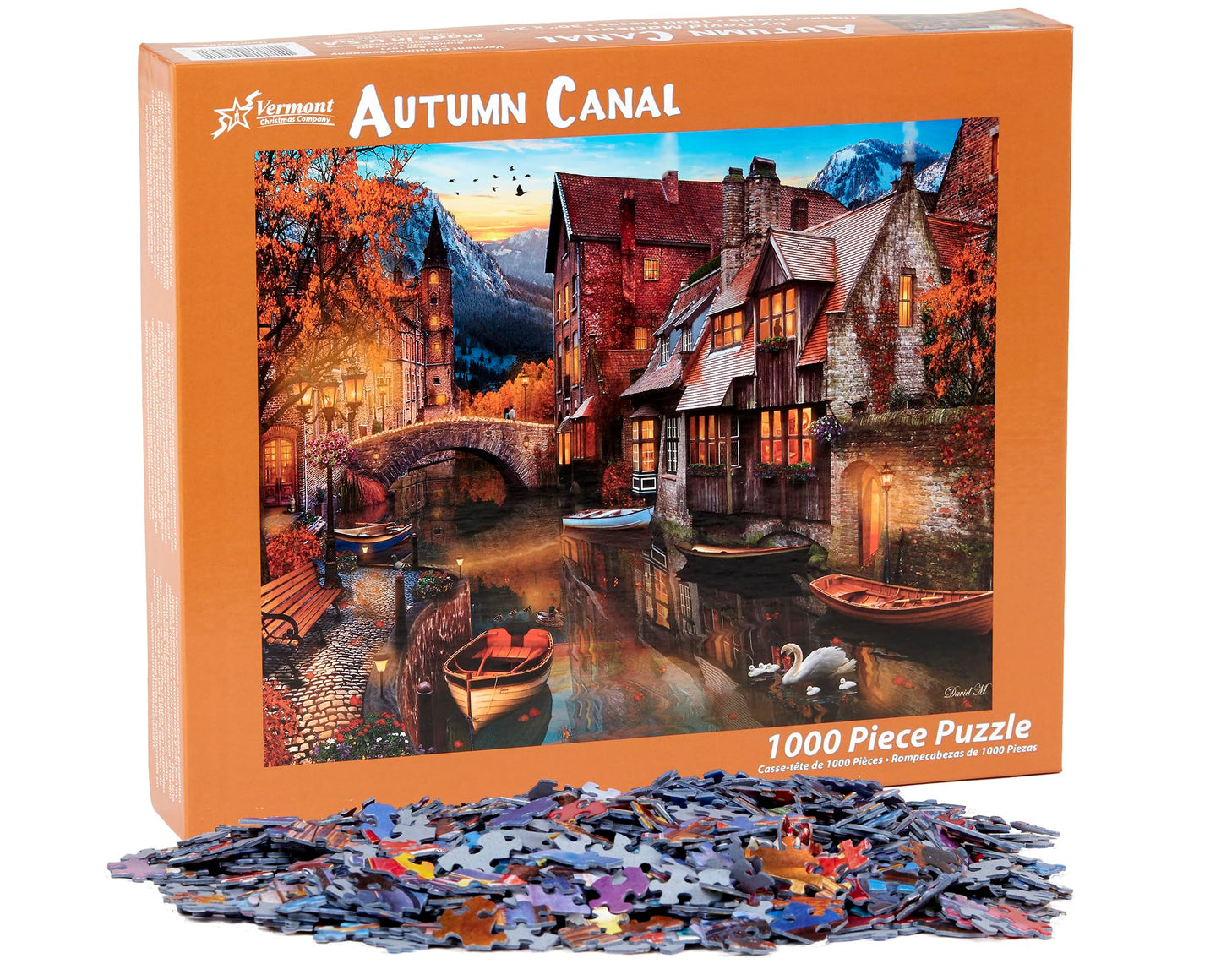 Vermont Christmas Company Autumn Canal Jigsaw Puzzle 1000 Piece