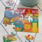 Petit Collage Floor Puzzle, Safari, 24-Pieces – Large Puzzle For Kids, Completed Safari Puzzle Measures 18” X 24” – Makes A Great Gift Idea For Ages 3+ And Animal Lovers