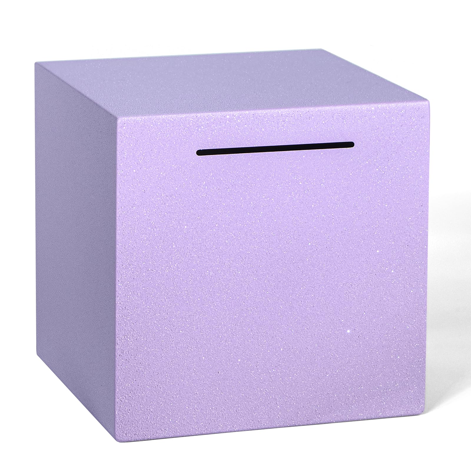 Piggy Bank For Adults Must Break To Open, Unbreakable Adults Piggy Bank Made Of Stainless Steel, Metal Saving Bank (Purple, 7.9-