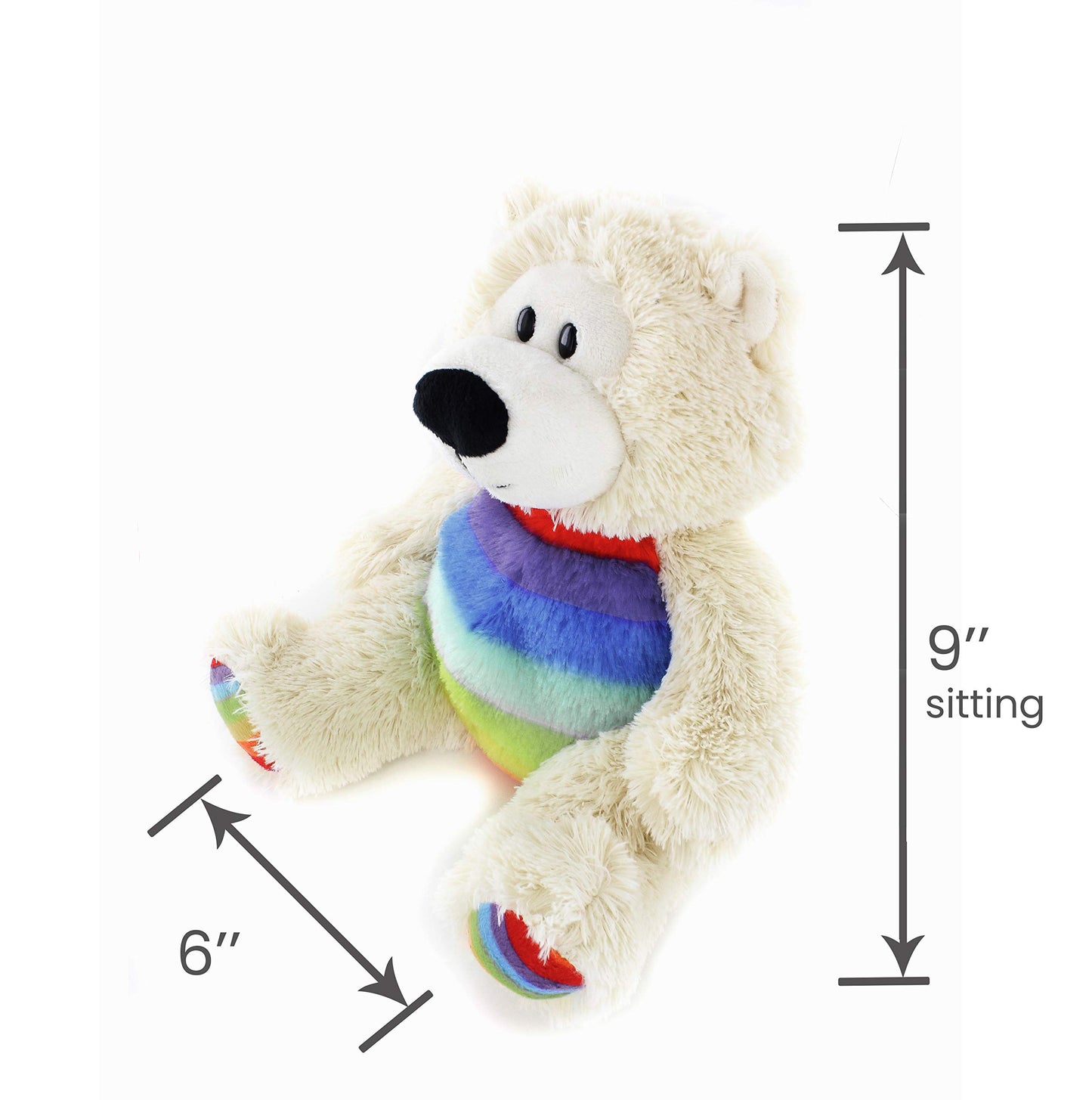 Plushland Rainbow Plush Teddy Bear – Sophie- Plush Bear For Kids- Multicolor-12 Inches