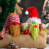 Bwfy Christmas Gnomes Decorations 2-Pack Handmade Swedish Tomte Plush Gnomes Scandinavian Santa Elf Christmas Table Tiered Tray