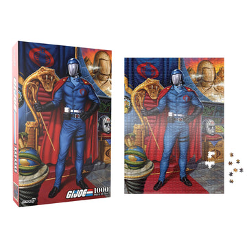 Super7 G.I. Joe Cobra Commander Puzzle - 1,000 Piece G.I. Joe Puzzle Classic Cartoon Collectibles