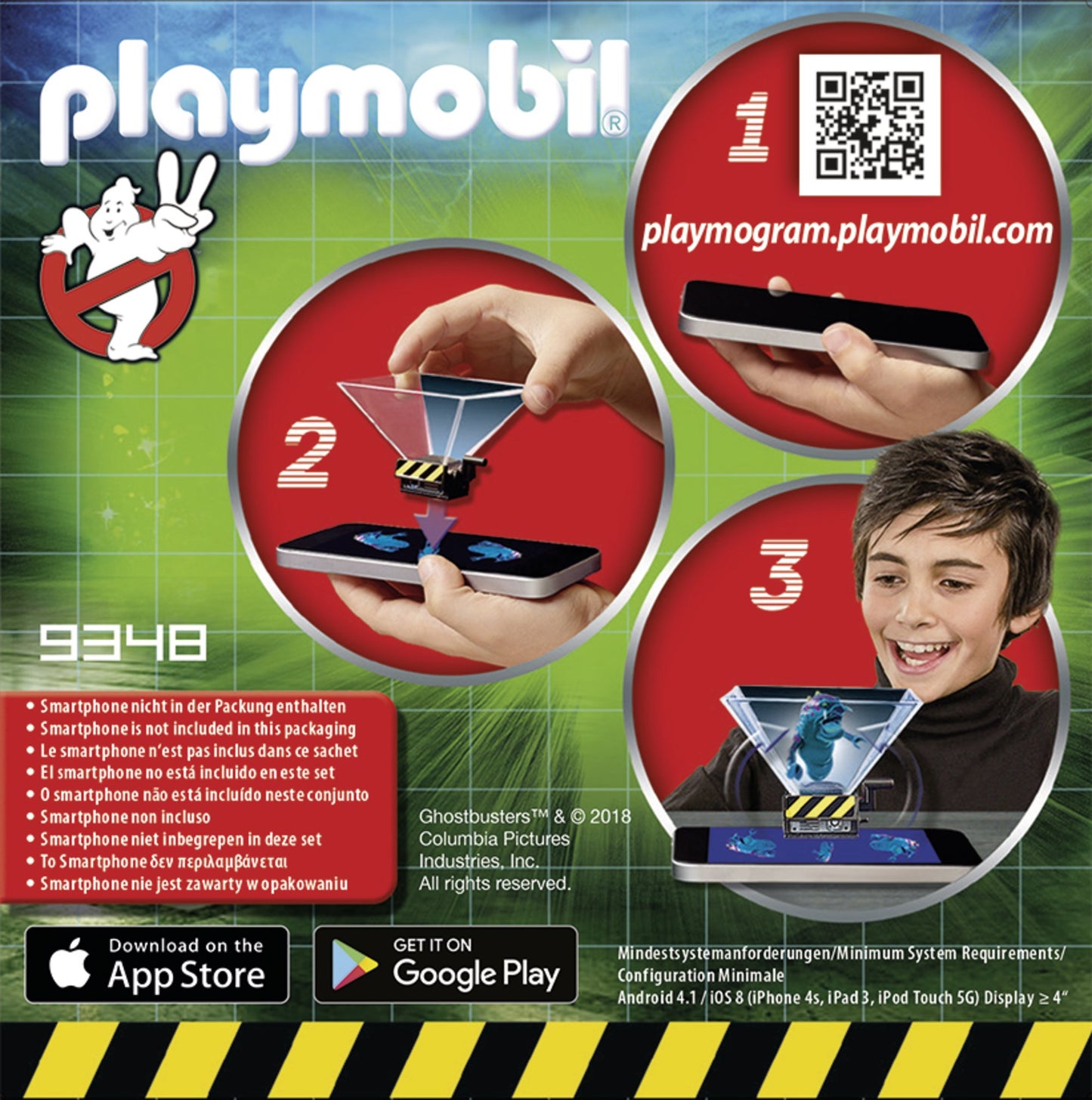 Playmobil 9348 Ghostbusters Ii Raymond Stantz Playmogram 3D Figure