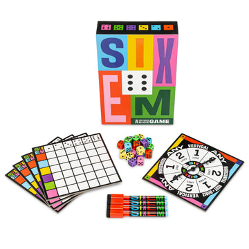Hootenanny Games Sixem Dice Game | Speed, Strategy & Sabotage For Game Night | Perfect For Family Games | 2-4 Players, Ages 10+