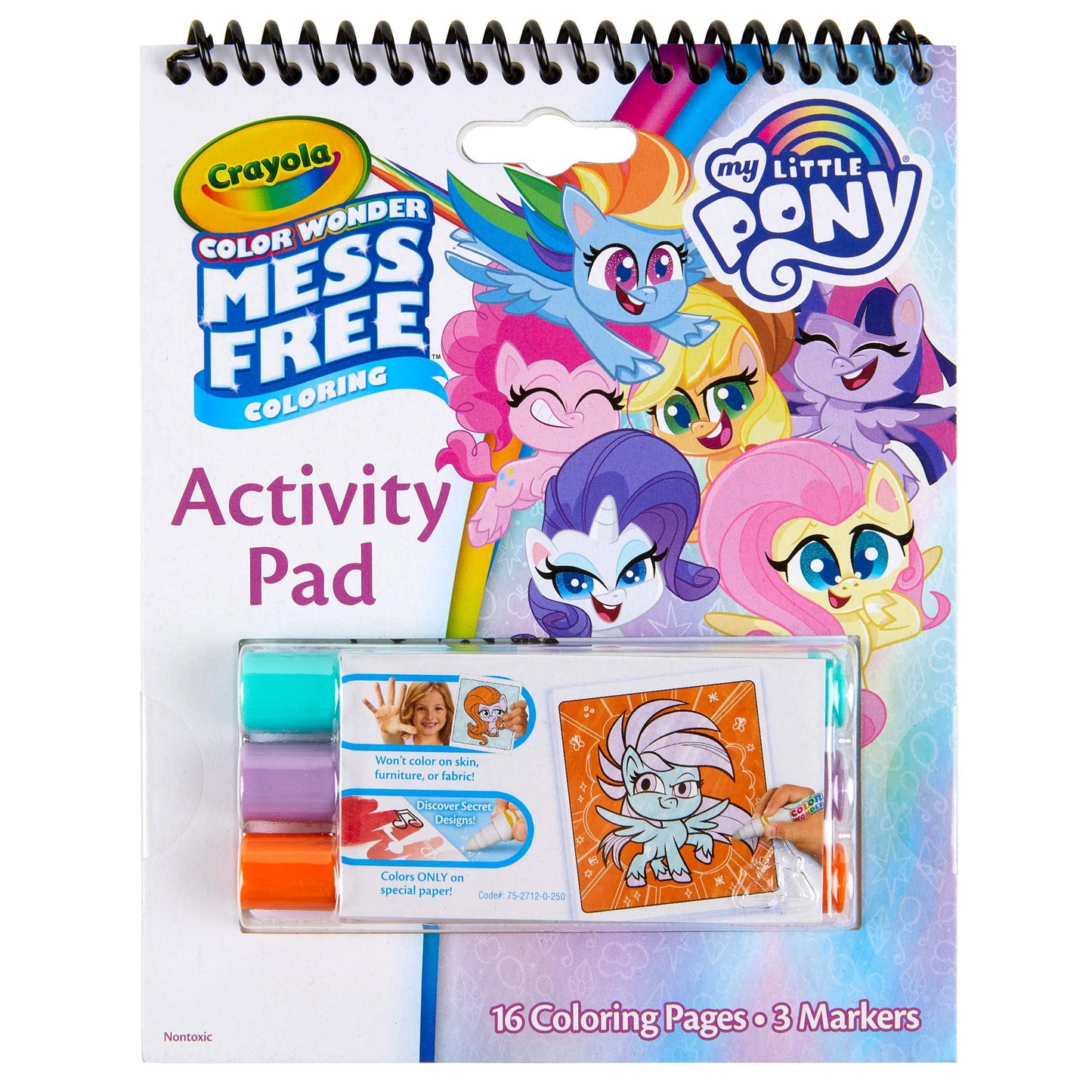 Crayola My Little Pony Color Wonder Activity Pad, 16 Mess Free Coloring Pages, Toddler Travel Activity, My Little Pony Gift