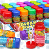 32 Pack Bubble Bottles Bulk for Kid (8 Colors)  Bubbles Wand Attached to the Lid  Blow Bubble Solution Set with Gift Box for Child Party Favors Supplies  Outdoor Summer Toy  Birthday  Goody Bag Filler