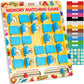 Matching Memory Game For Kids Age 3 4 5 6 7 8 Year Old, Travel Toy For Boys Girls, Wooden Board Game, Road Trip Essentials For Toddler, Airplane/ Car/ Camping Activity, Ideal Christmas, Birthday Gifts
