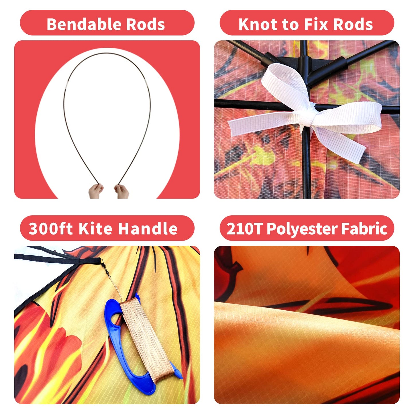 Simxkai Dragon Kite For Adults, Kids Kite, Kite Boy,Beach Kite,Large Kite, Kites For Kids Ages 8 12 Easy To Fly, Kite For Beginners, Large Single Line Kite For Beach Trip