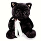 Uoozii Non-Shedding Series 12'' | 2 Pounds Black Cat Weighted Stuffed Animals Unscented Microwavable & Coolable Weighted Kitty P