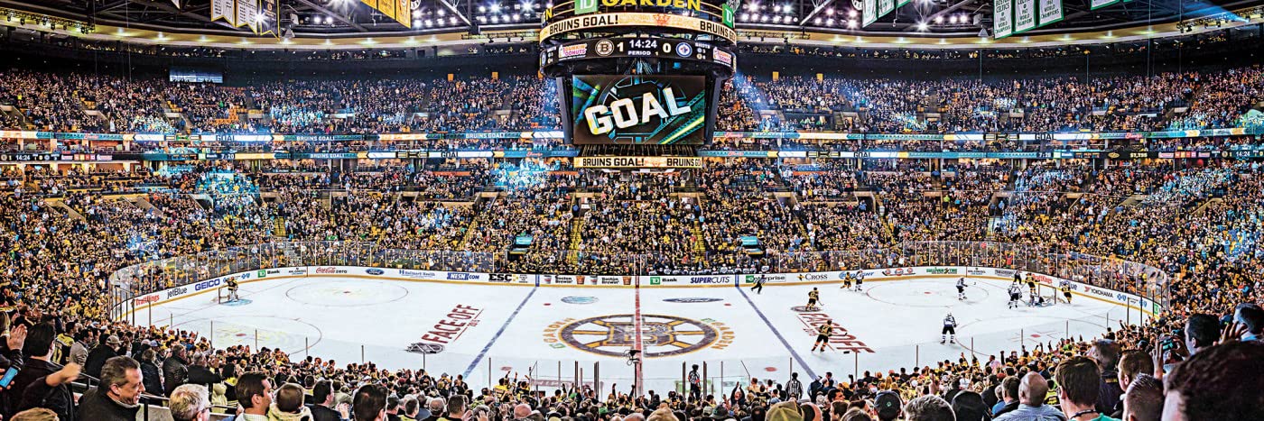 Masterpieces 1000 Piece Sports Jigsaw Puzzle - Nhl Boston Bruins Center View Panoramic - 13''X39''