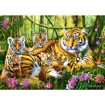 Trefl 500 Piece Jigsaw Puzzles  Family of Tigers