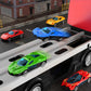 Ci Vetch 78-Inch Cars Trucks Toys For Toddler 1-3 2-4 3-5 4-7 Years Old Boys Kids, Transport Truck Toys With 24 Pcs Die-Cast Car