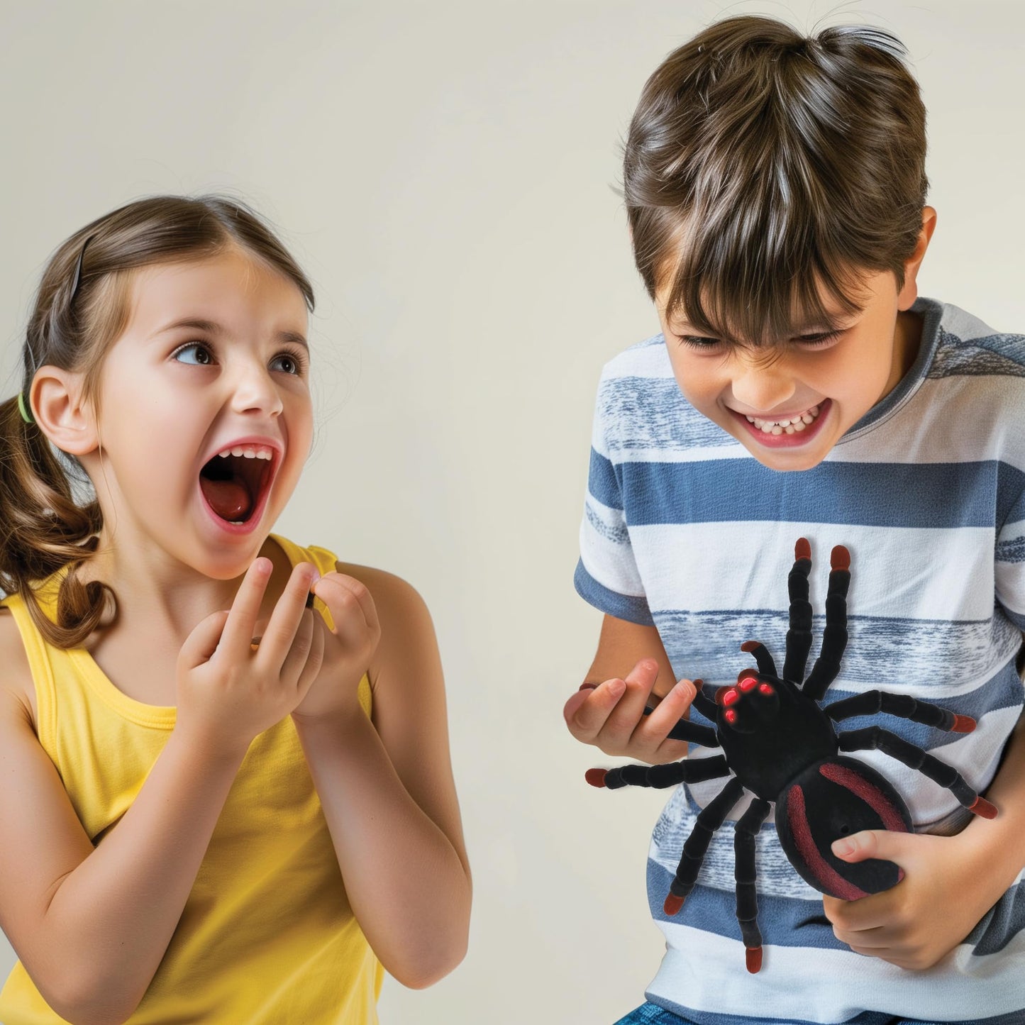 Lexibook, Realistic Remote Controlled Tarantula/Spider, 8 Hairy Legs, 2 mandibles, Light Effects in The Eyes, Remote Control Inc