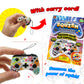 JA-RU Squishy Foam Play Controller Toy (1 Controller Assorted) Mini Squish Console Command Stress Relief Toys with Carry Cord. Smushy Party Favor Collectible Fidget for Kids  Teen  & mature-themed. 3362-1