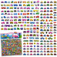 Funblast Vehicle Stickers For Kids  2 Sheets/550+ Colorful Car, Bike, Truck & Traffic Sign Puffy Stickers, 3D Puffy Sticker Set