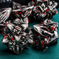 ARUOHHA Dungeons and Dragons Dice DND Metal Dice Set Handmade RPG Role Playing Games Blood Polyhedral Dice 6 Sided D&D Dice Set