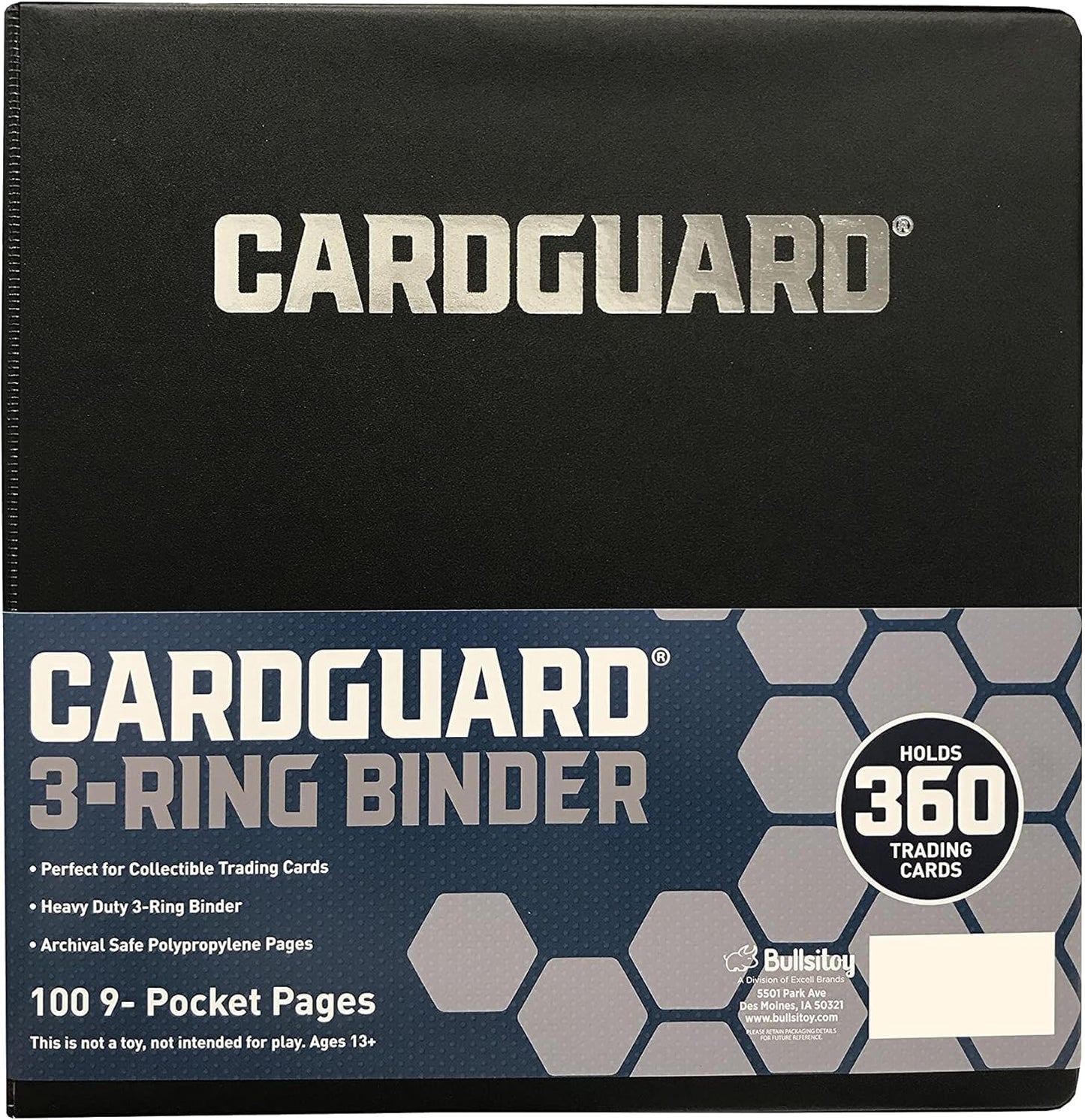 CardGuard enhanced 3-Ring 3 Card Binder Including 100 Starter Series 9-Pocket Pages