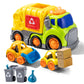 P&C 7.5 Toddlers Garbage Truck Toys for Ages 2-4, City Vehicle Trash Truck Car Set with Sounds and Lights for Kids 18M+, 2, 3, 4