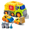 P&C 7.5 Toddlers Garbage Truck Toys for Ages 2-4, City Vehicle Trash Truck Car Set with Sounds and Lights for Kids 18M+, 2, 3, 4